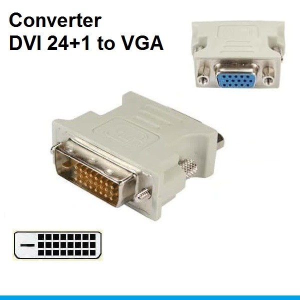 KONEKTOR DV1 24+1 TO VGA / CONECTOR DVI 24+1 TO VGA