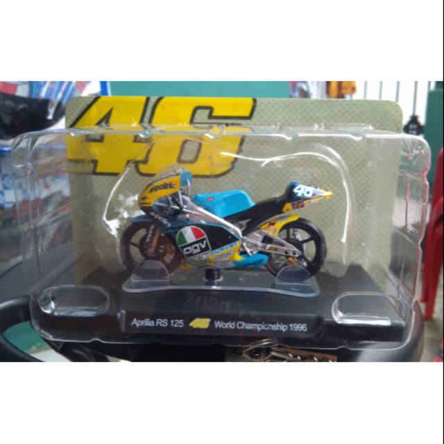 Diecast motor leo models rossi 46 motogp aprilia rs 125 1:18 rare