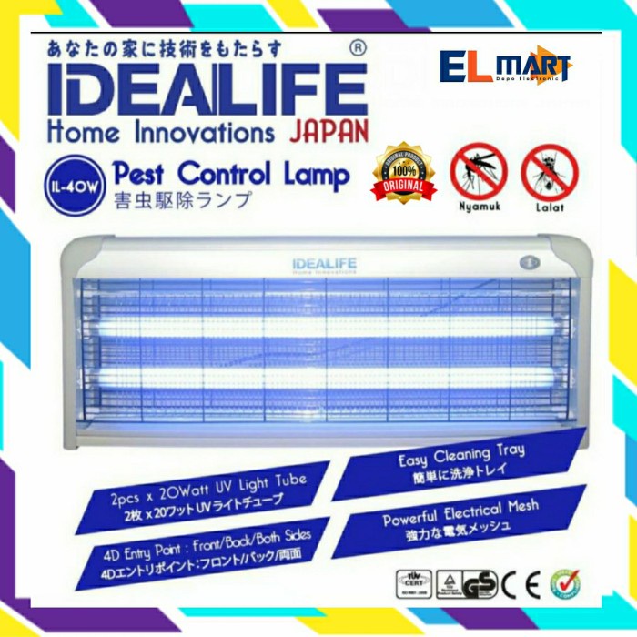 Alat Pembasmi Nyamuk Serangga Elektrik Idealife Insect Killer IL 40W