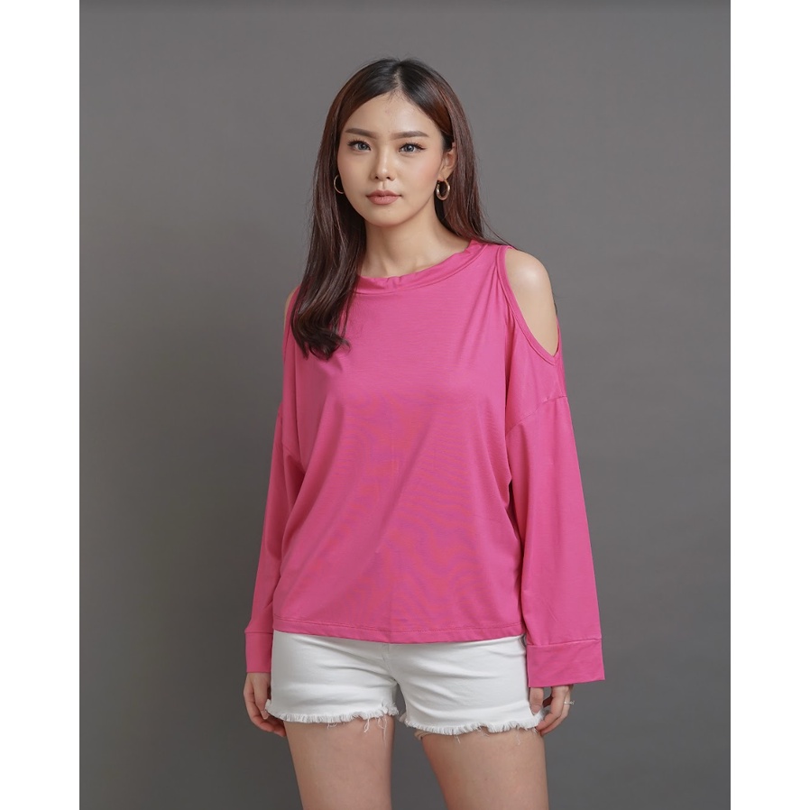 MODAVIE - NINA Longsleeve Korean Top Kaos Oversize Lengan Panjang