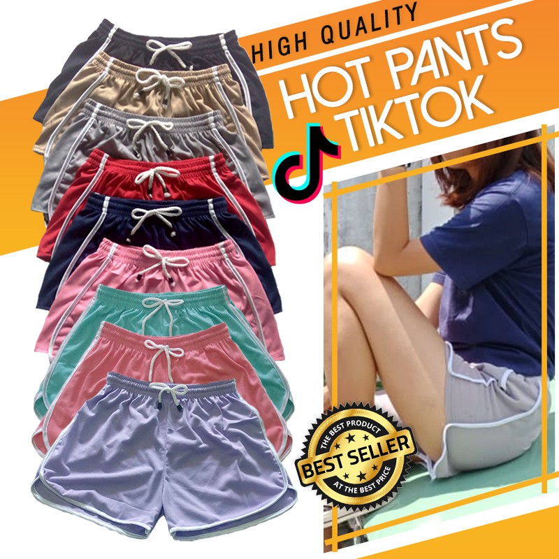 CELANA PENDEK WANITA HOT PANTS MONIKO CELANA SANTAI CELANA TIDUR CELANA KOLOR WANITA CELANA TIKTOK