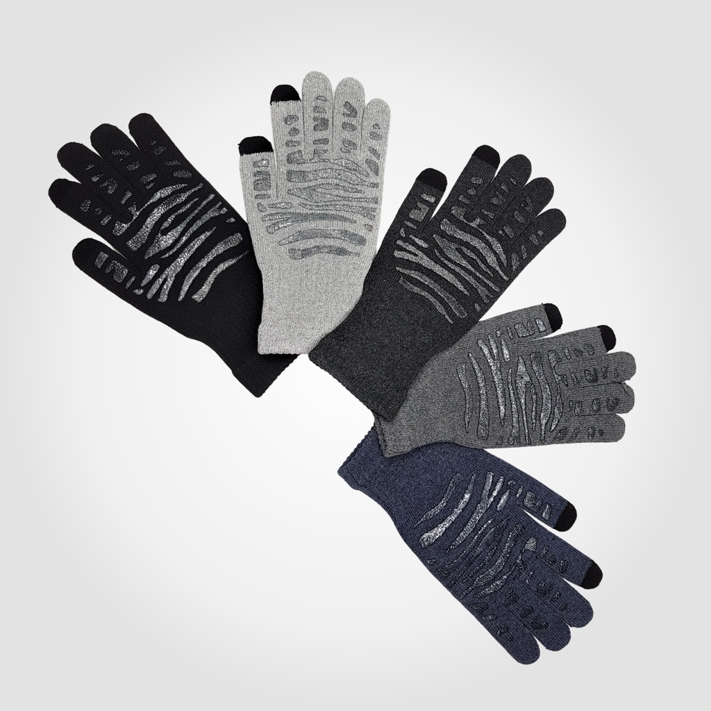 SARUNG TANGAN MOTOR Allbeknow / CHARCOAL / GLOVE / TOUCH SCREEN HP / KARET ANTI SLIP / RAJUT