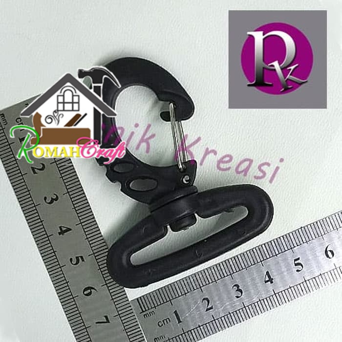 Kait Pengait tas 6x5cm CTW38/ Cantelan plastik / Sparepart rangsel