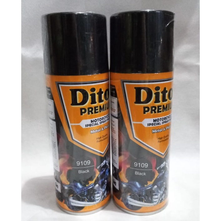 Pilok Pilox DITON Premium Warna BLACK / HITAM GLOSSY / HITAM MENGKILAP (9109) 400cc / 400ml