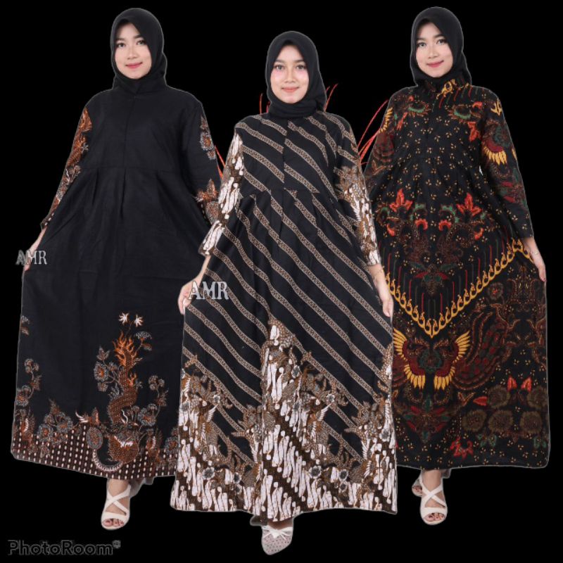 BAJU GAMIS BATIK WANITA-GAMIS SYARI-GAMIS BATIK JUMBO-GAMIS BATIK KOMBINASI-GAMIS KATUN-BATIK MODERN
