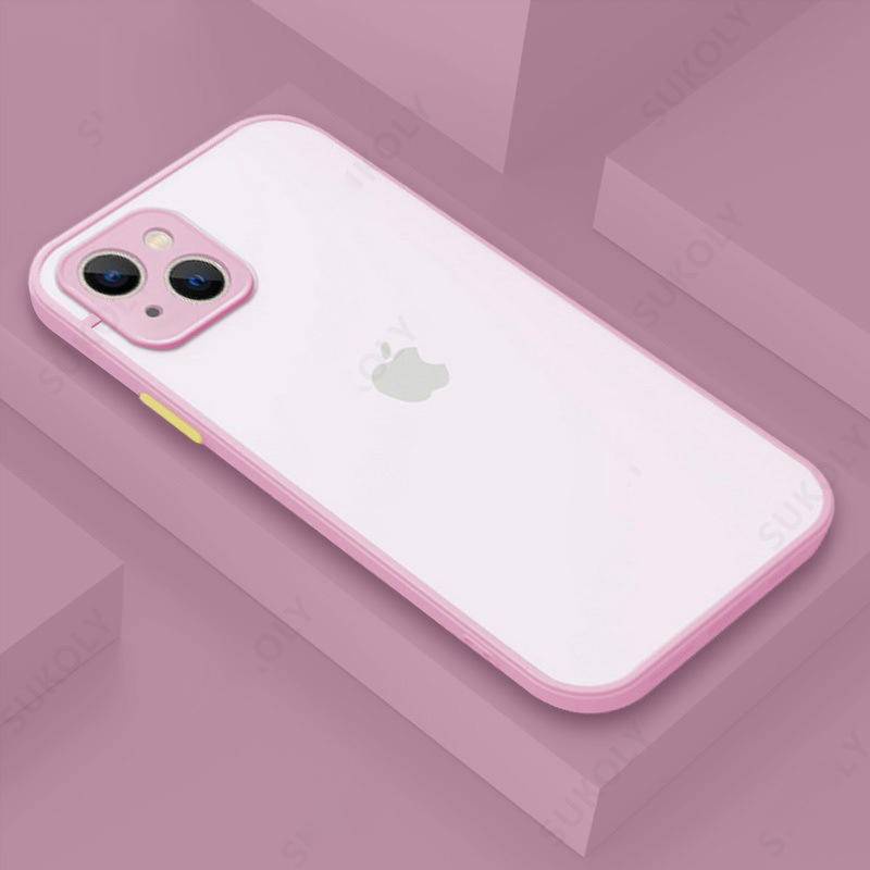 Case Pelindung Belakang Warna Permen Untuk iPhone 14 13 12 11 Pro Max Plus 14