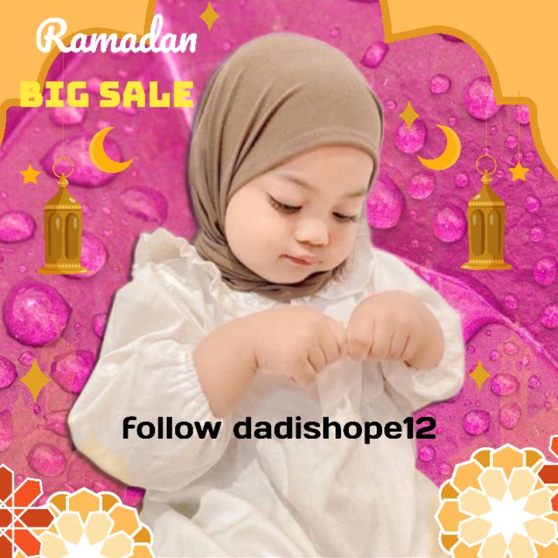 Pashmina Instan Anak Jersey 2 Sampai 6 Tahun All Size Pashtan Hijab Anak Perempuan Instan Grosir Jil