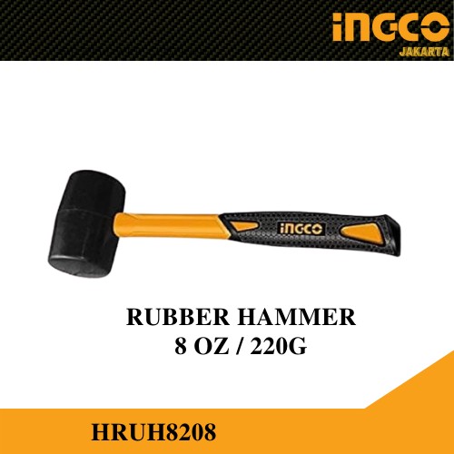 PALU KARET 8OZ / MARTIL KARET 220G / RUBBER HAMMER INGCO HRUH8208