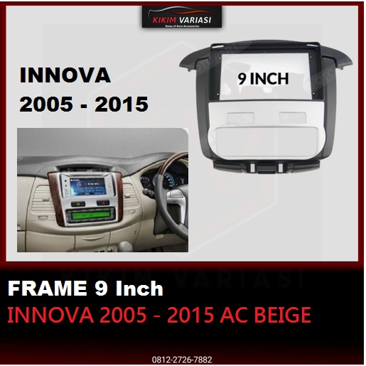 FRAME HEAD UNIT INNOVA 2005-2015 AC BEIGE 9 INCH