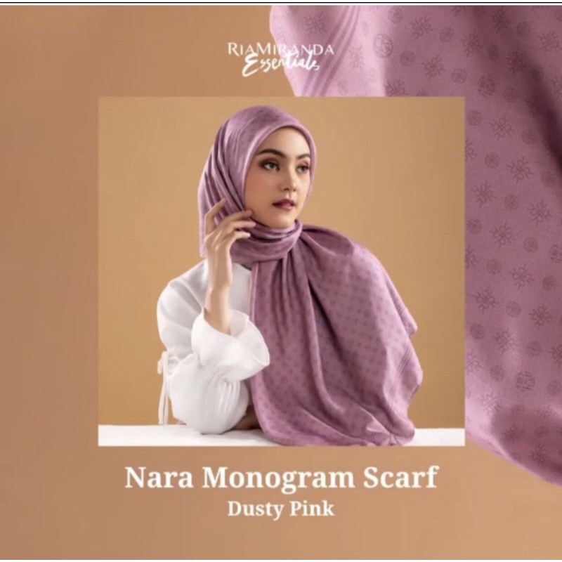 Nara monogram scarf Ria Miranda