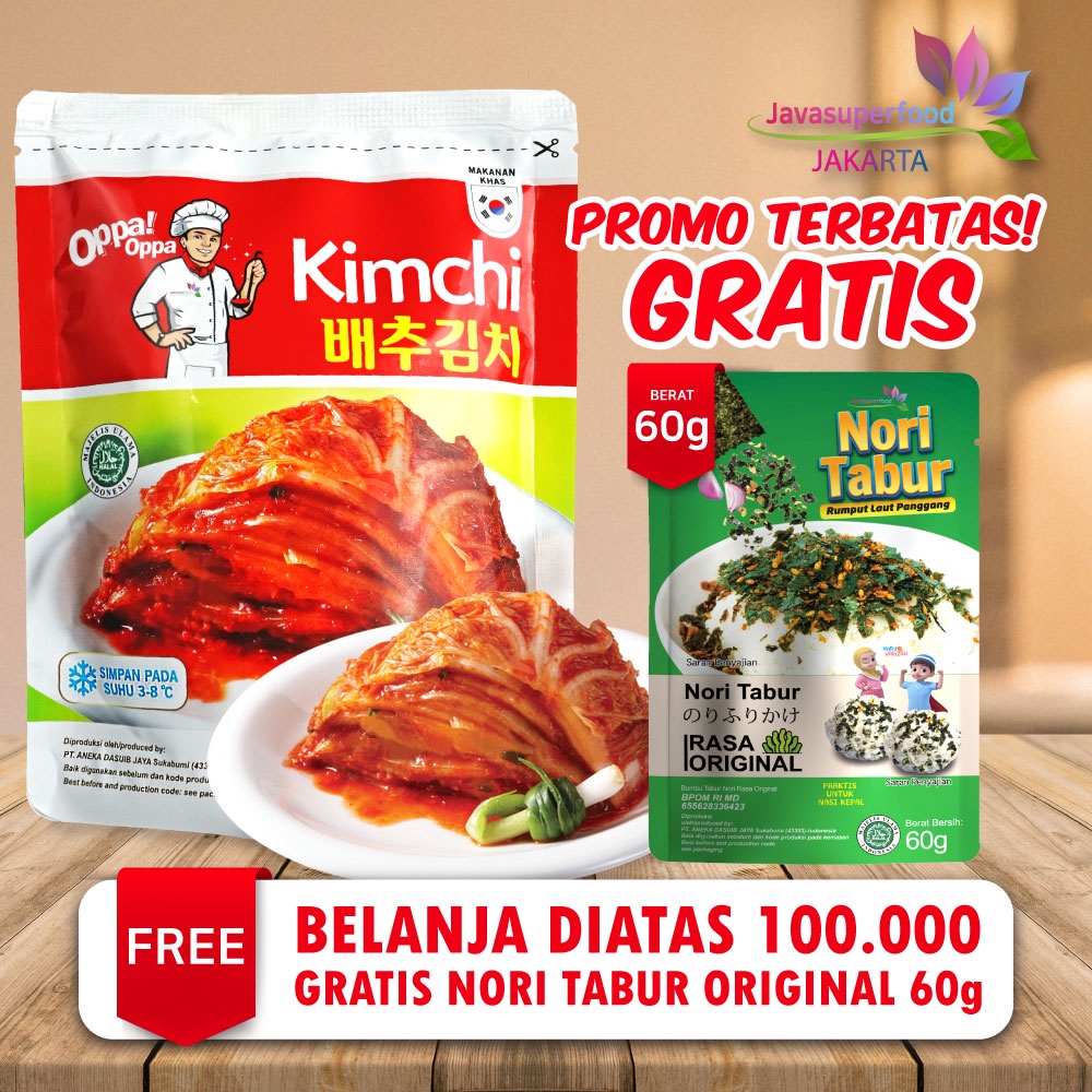 

(LIVE) KIMCHI Sawi Fresh / Kimchi Halal / Kimchi Korea 200G - Makanan Korea