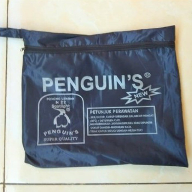 Jas Hujan PENGUIN Ponco Big Top Lengan N22 PENGUINS Parasut Nylon XXL PINGUIN Poncho PINGUINS Bigtop