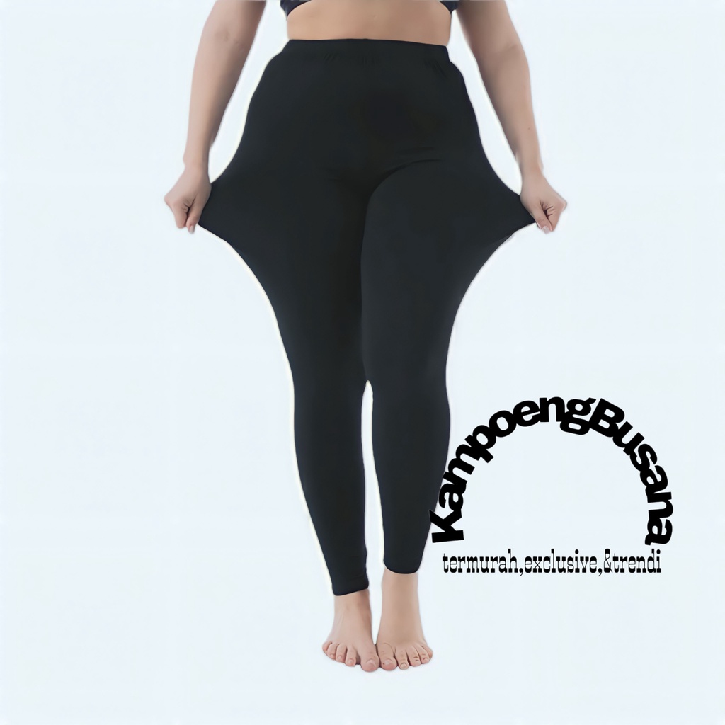 Grosir Celana Legging Basic Muslimah Jumbo Muat 60-90 Kg