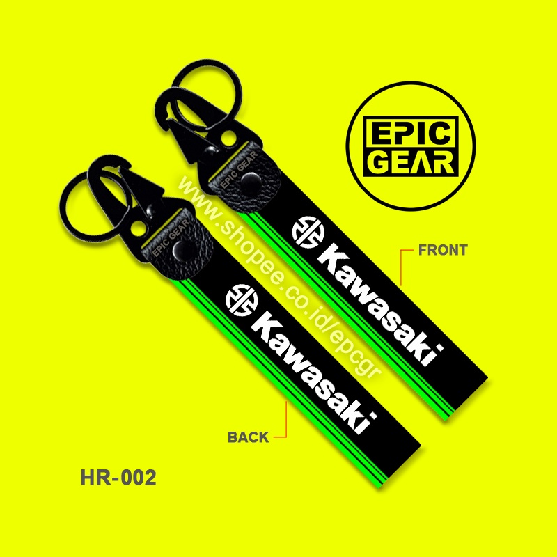 HIGH QUALITY GANTUNGAN KUNCI KAWASAKI KEYCHAIN SEPEDA MOTOR KEREN NEW LOGO RACING TEAM KEY CHAIN TAG