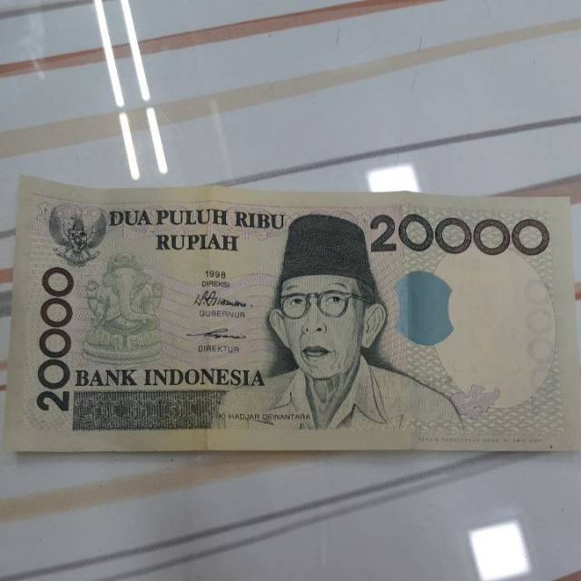 Uang kertas 20.000 1998 Ki hadjar Dewantara