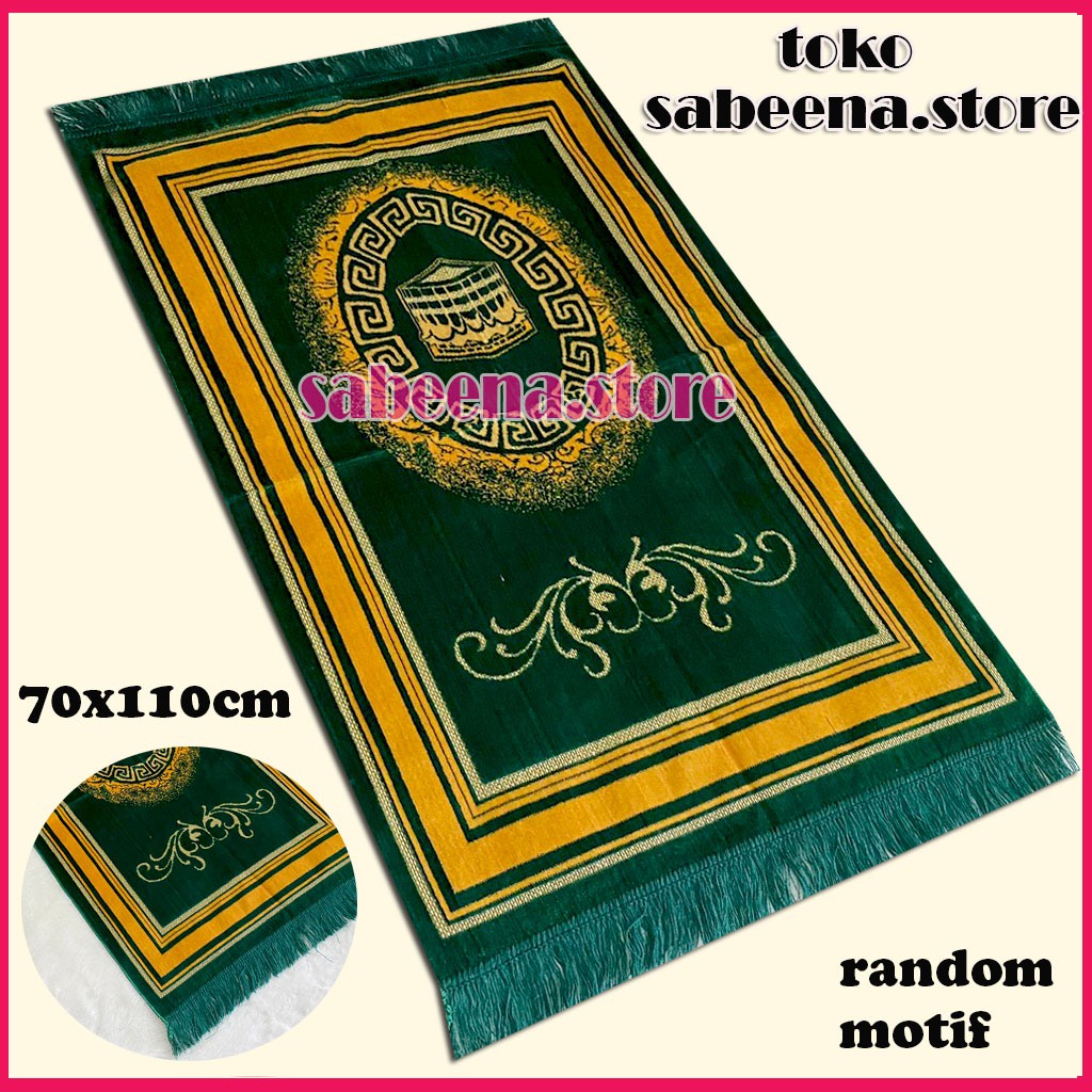 Sabeena Store - Sajadah Turki Turkey Jumbo Besar Bulu Tebal Motif 70 cmx110 cm Premium Murah