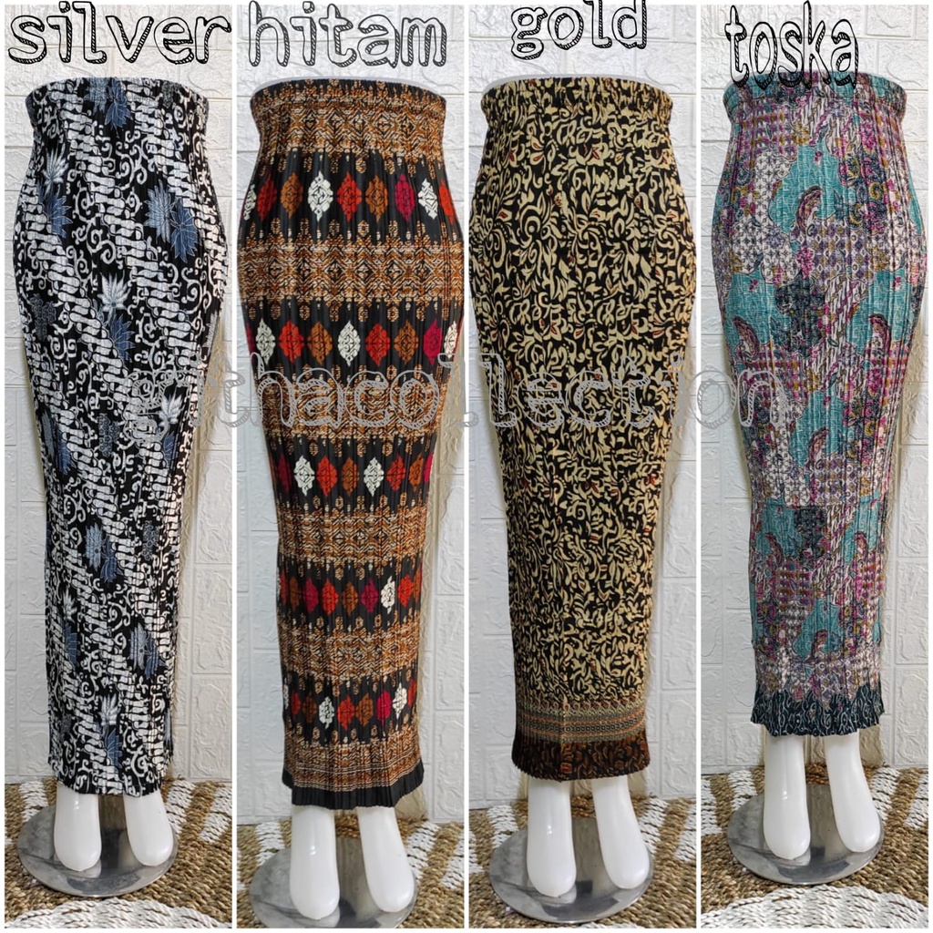 ROK PLISKET BATIK KUALITAS PREMIUM TERSEDIA BANYAK MOTIF