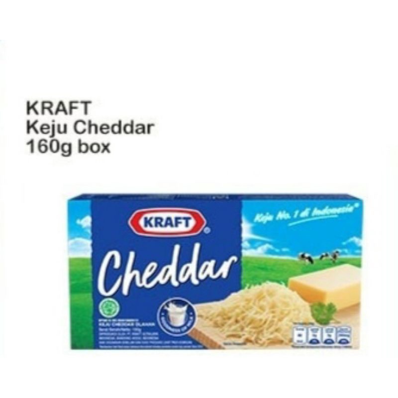 

kraft keju cheddar 160g