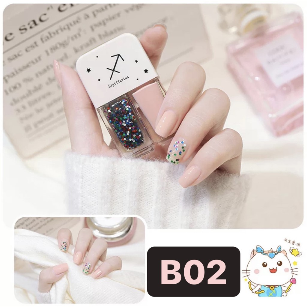 [1.1]BF B01-B30 2In1 Kutek Korean NON Peel Off Nail Polish Set