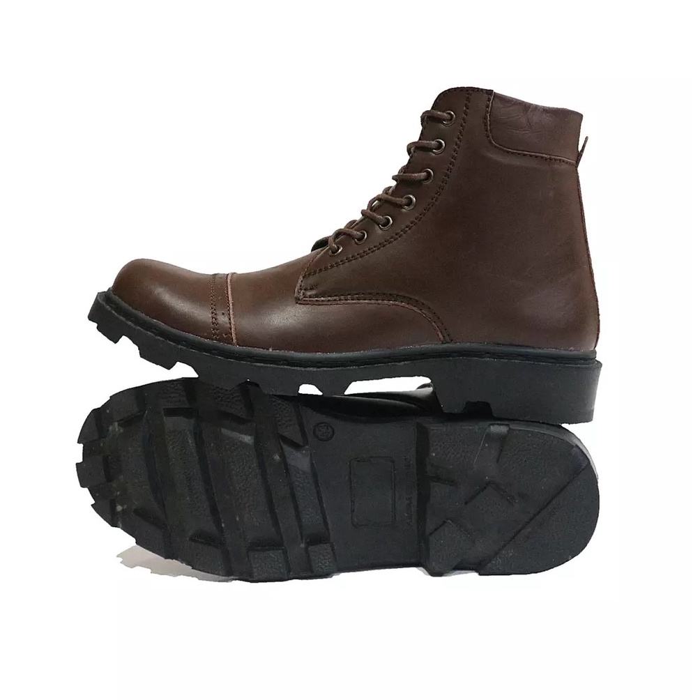 Sepatu Boots Pria Safety Kulit Asli Tm02 Series