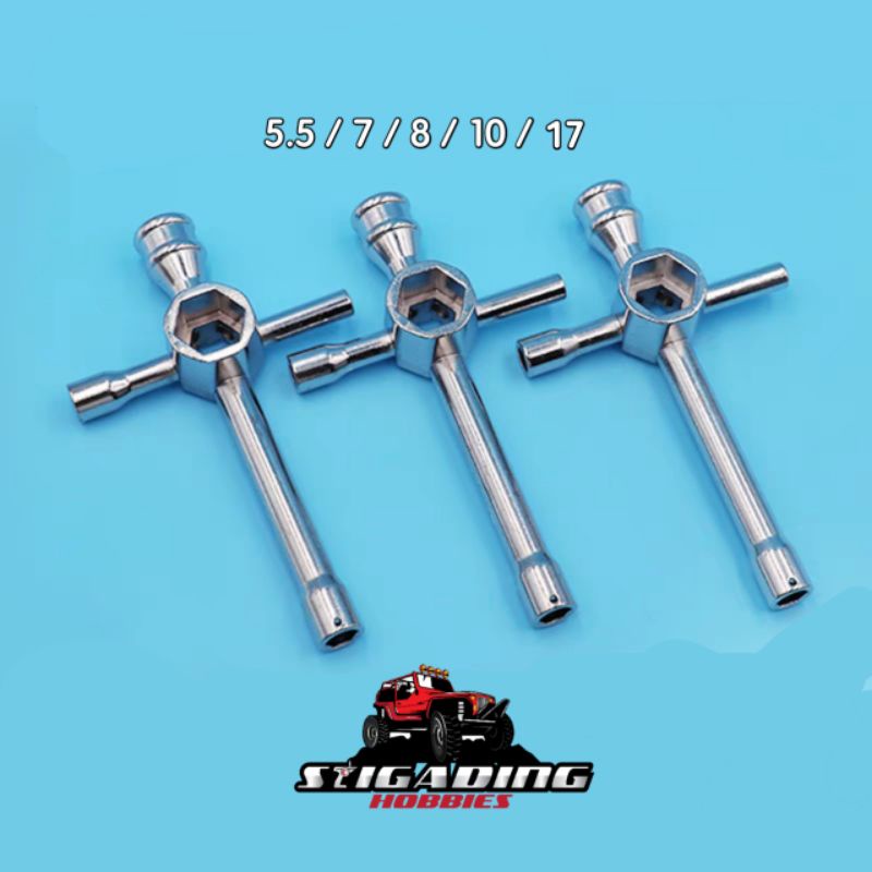 TOOL KUNCI BAN RODA HEX RC 1/10 NITRO BUGGY