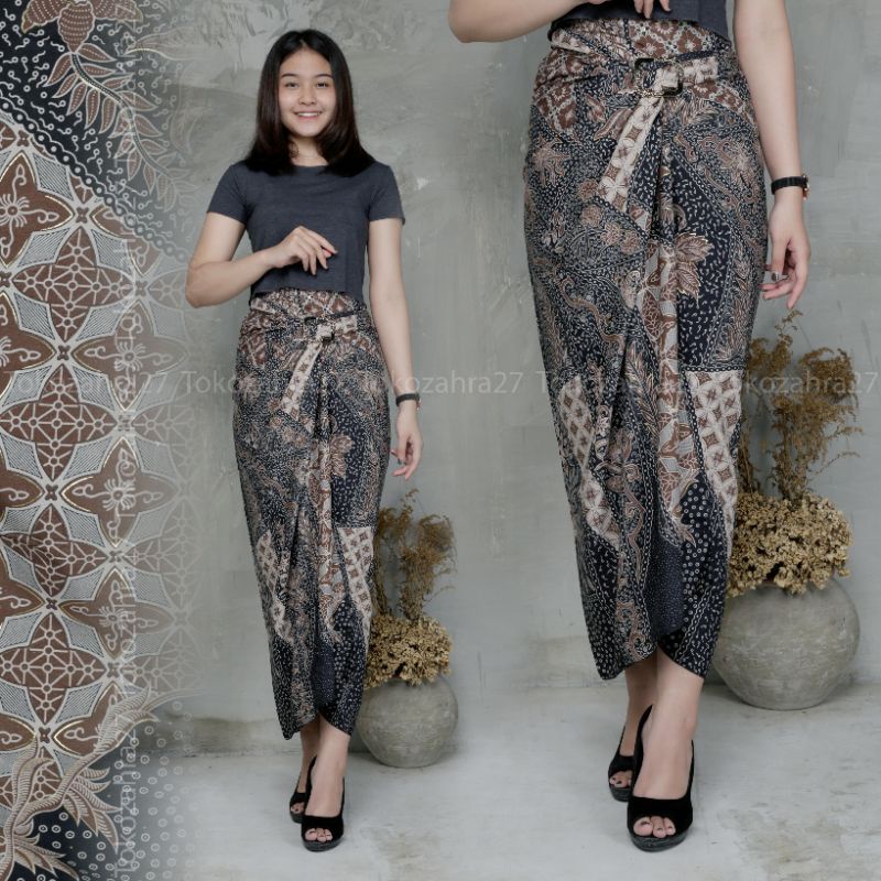 Rok Batik Bawahan Kebaya Motif LK Rok Lilit Instan Rok Kondangan Rok Wisuda