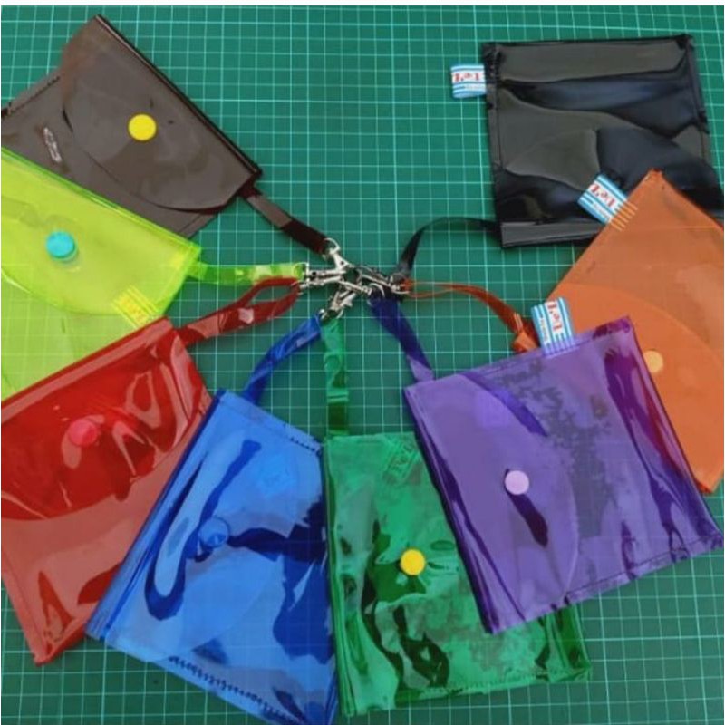 Pouch Masker transparan atau Dompet Masker transparan