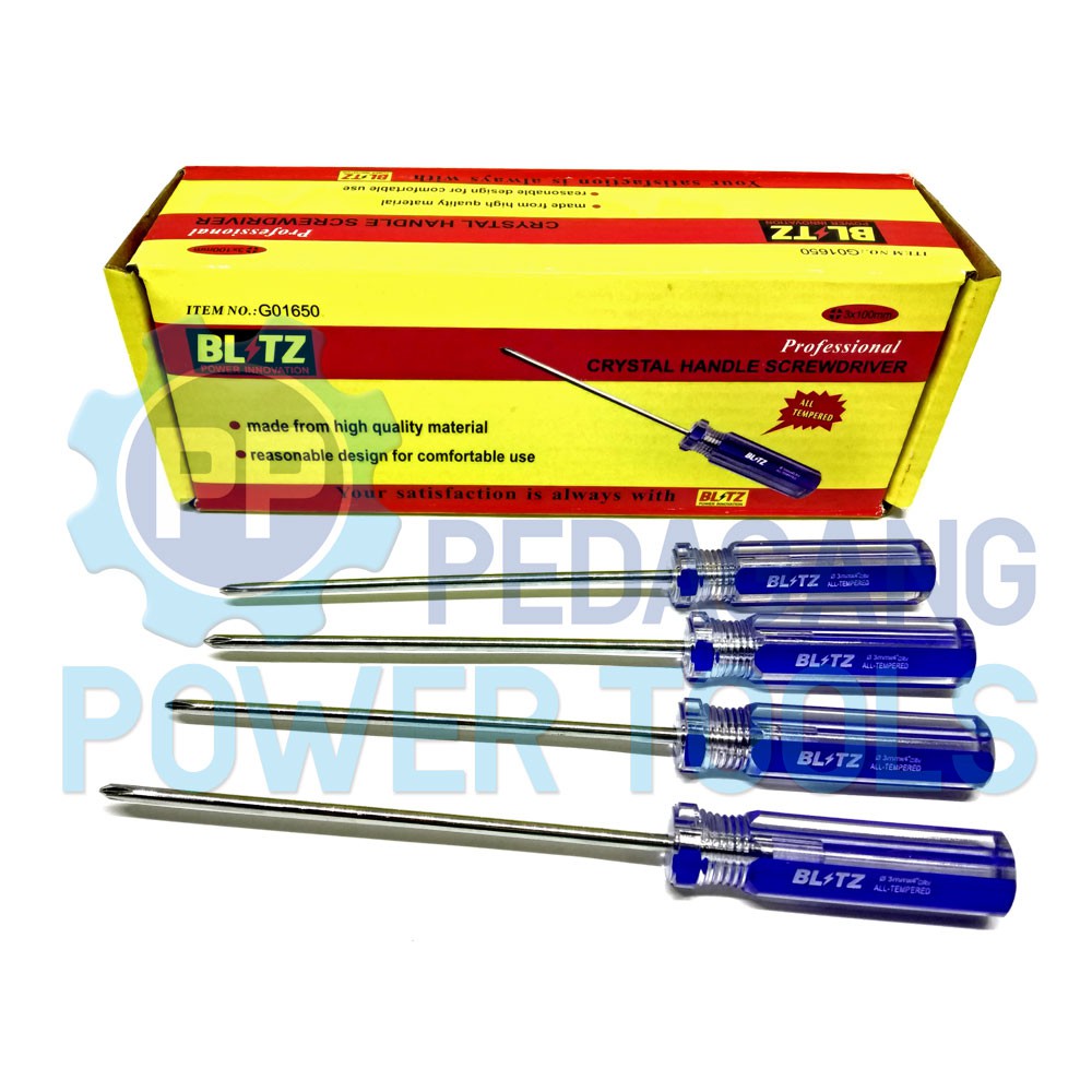 OBENG RADIO PLUS 4 INCH ELEKTRONIK HP JAM SCREWDRIVER KEMBANG - SATUAN