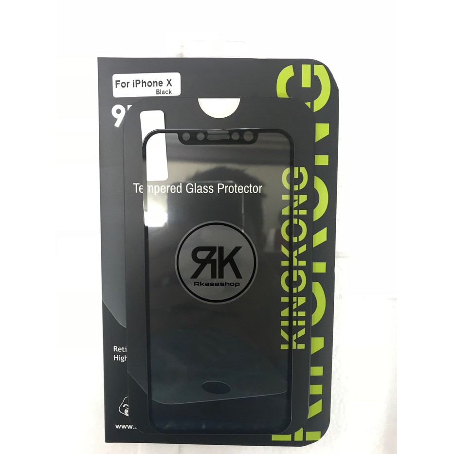 kingkong tempered glass full Iphone X Ten anti gores screen guard kaca