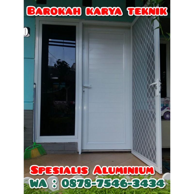 Pembuatan Pintu Kusen Aluminium / Jasa Pemasangan Pintu Aluminium / Pintu Alumunium Murah