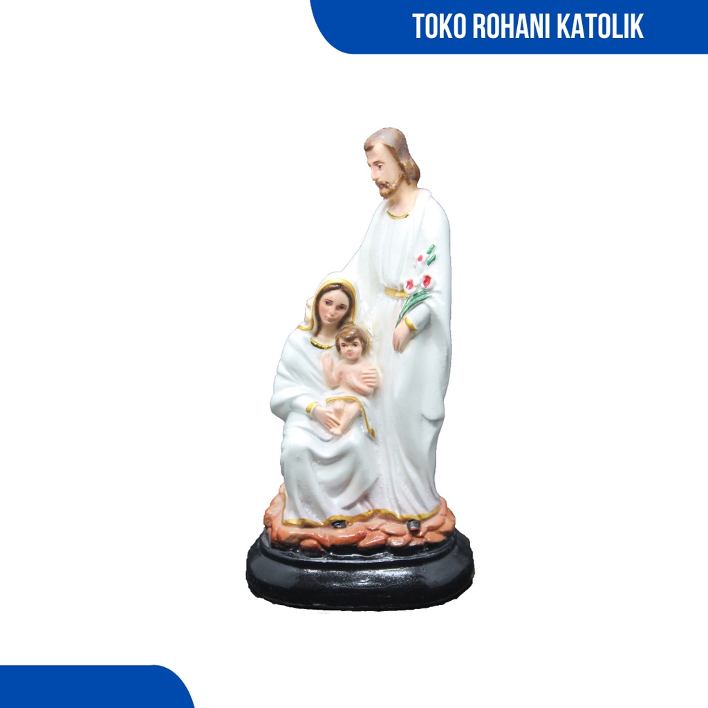 PATUNG KELUARGA KUDUS 20 CM / PATUNG YESUS MARIA / PATUNG KATOLIK MURAH