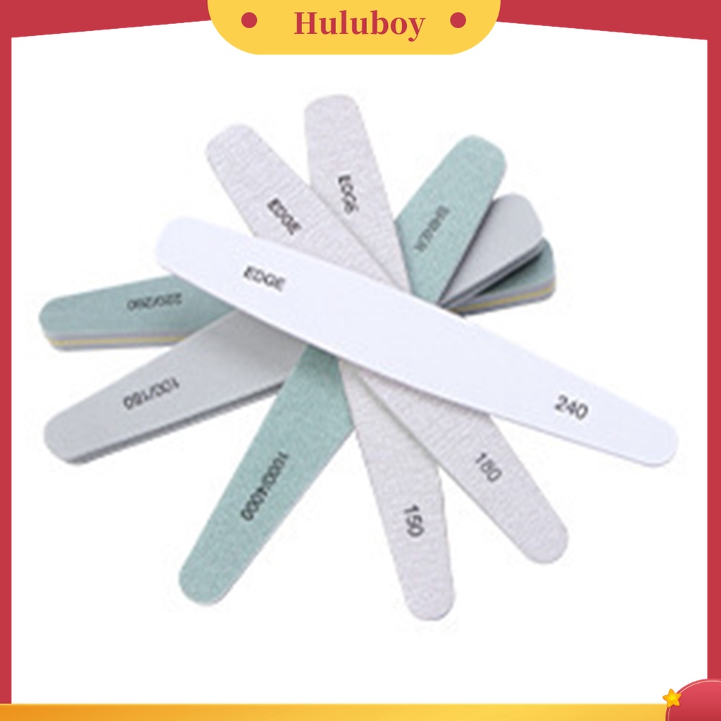 Huluboy Huluboy♡ 6pcs / Kotak Alat Kikir Kuku Bahan PP Untuk Wanita