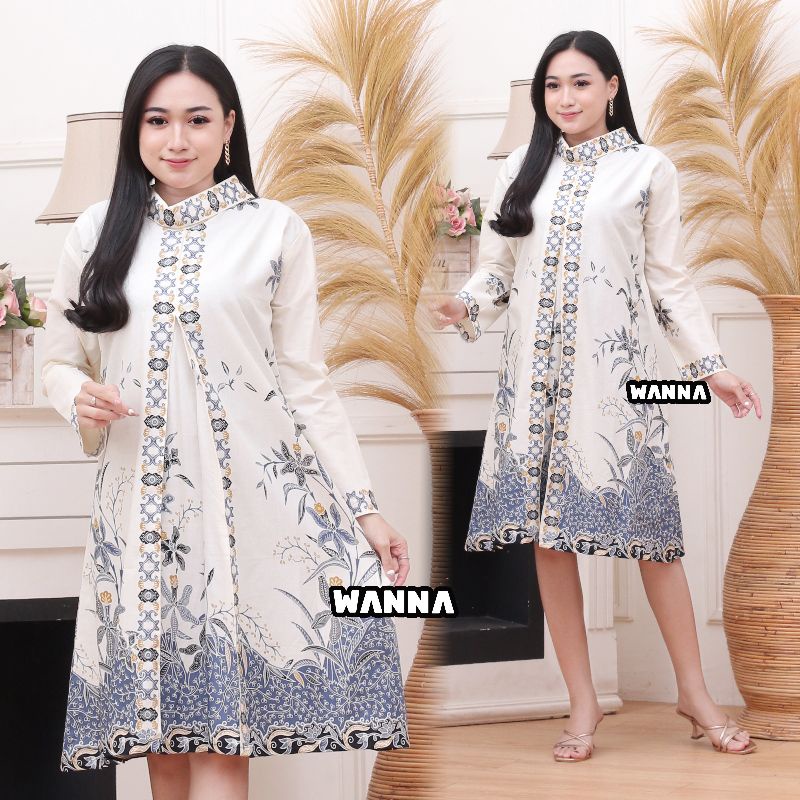 TUNIK BATIK MODERN CANTIK KEKINIAN BAJU WANITA TERLARIS TERBARU