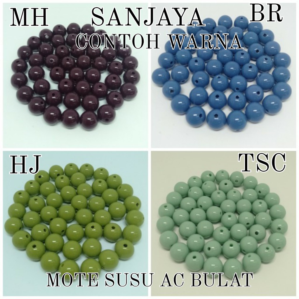 MOTE SUSU / MANIK SUSU / MANIK SUSU GLOSSY / MANIK SUSU BULAT / MOTE SUSU AC BULAT 12MM