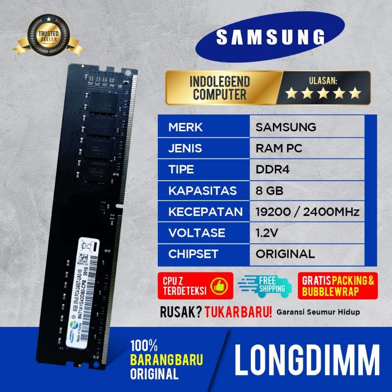 SAMSUNG DDR4 8GB PC19200 LONGDIM