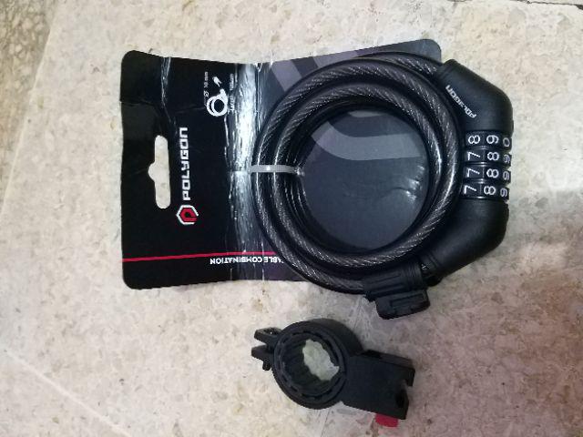 Lock Spiral Resetable Combination Kunci Spiral Polygon Dengan Kode Kombinasi Angka