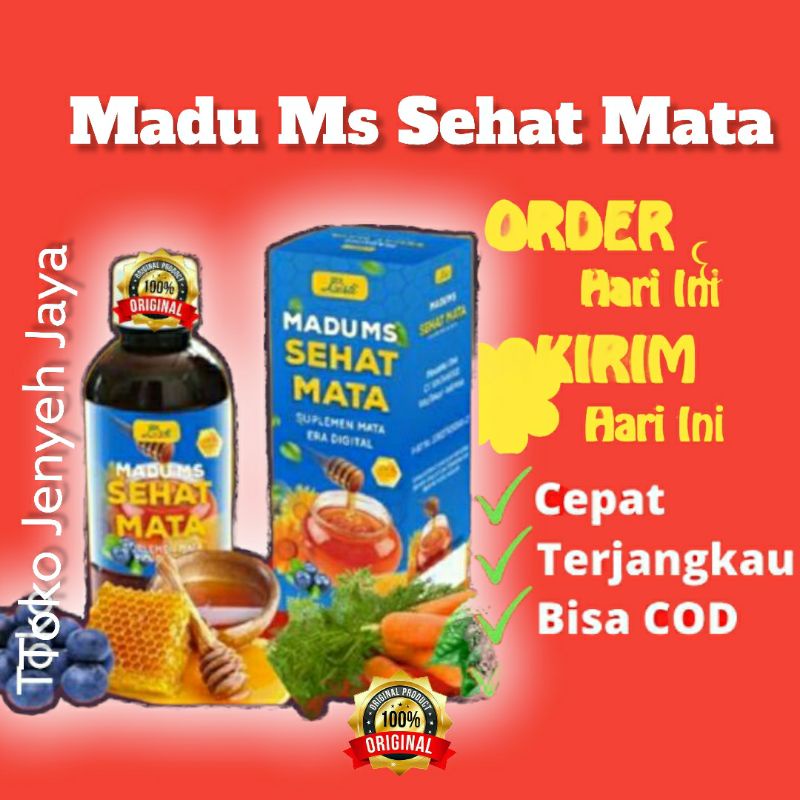 Madu Ms Sehat Mata | Obat Mata Katarak Minus Plus Slinder Glukoma Mata Merah Lelah Kabur Buram Berair