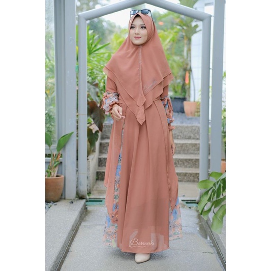 Marwah naraya gamis set hijab syari bermerks ori 2803