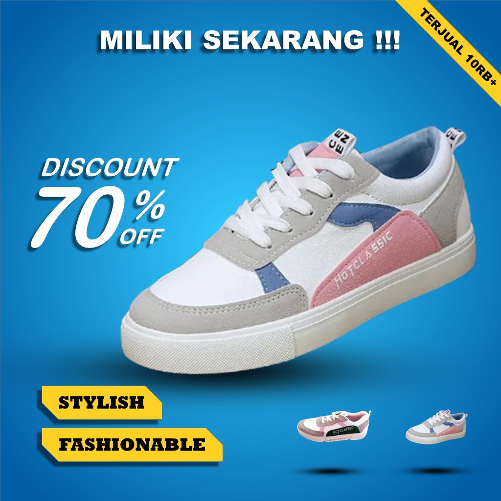 RD Collection - Sepatu Sneakers Wanita S-704