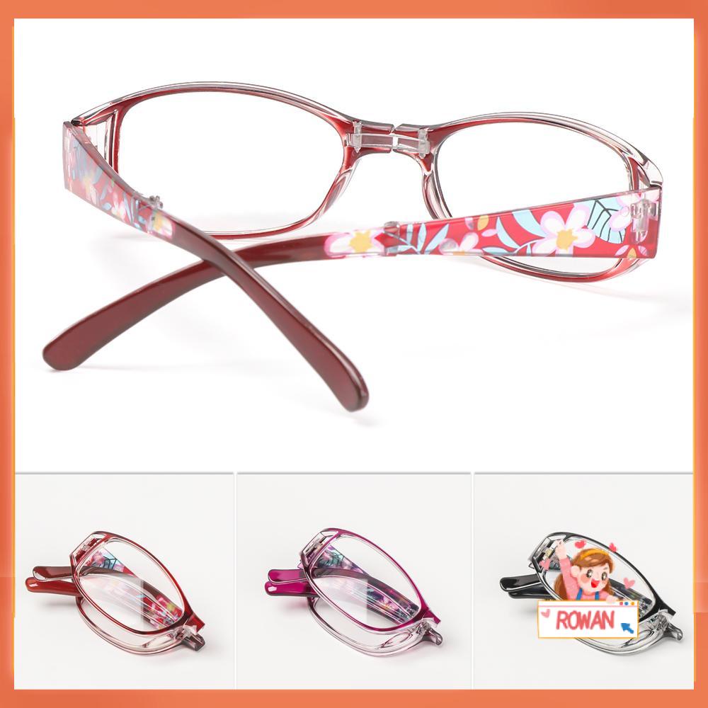 Kacamata Presbiopia Model Lipat Anti blue Light Motif Print Bunga