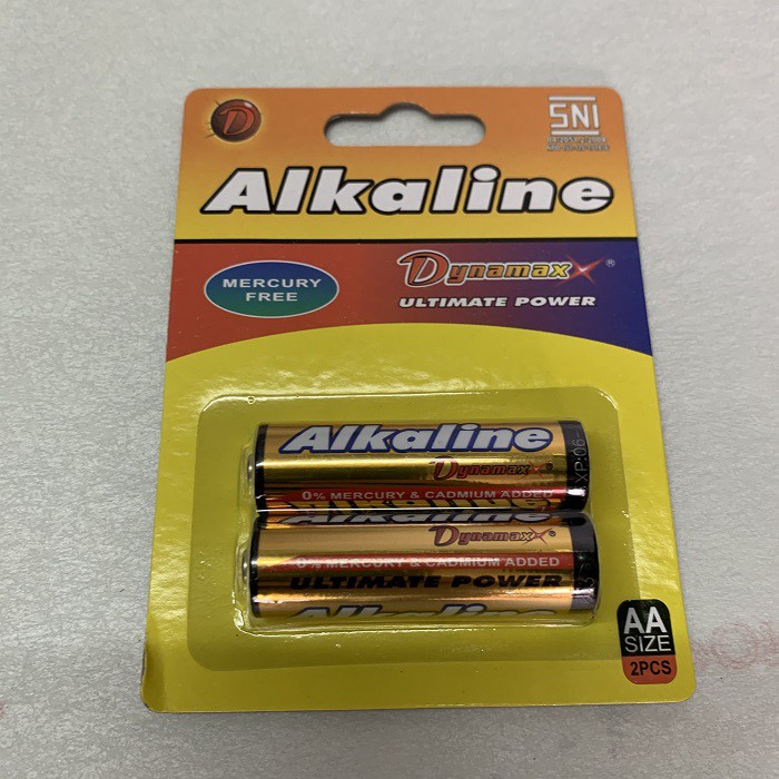 SEPASANG Baterai ALKALINE / Battery / Batere Dynamax Alkaline Anti Bocor AA / A2 2pcs