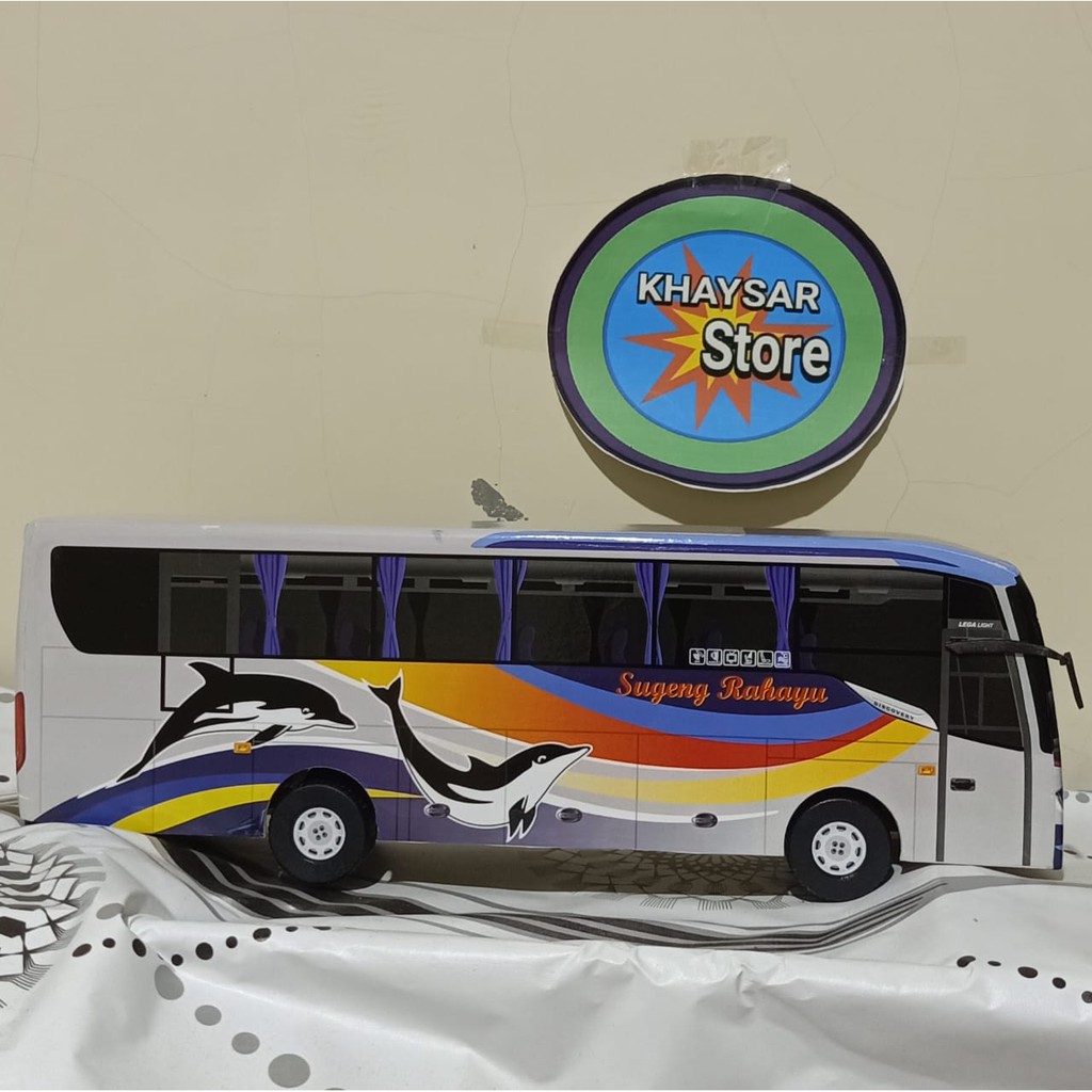 miniatur bus bis mainan bus bis shd sugeng rahayu livery lumba lumba