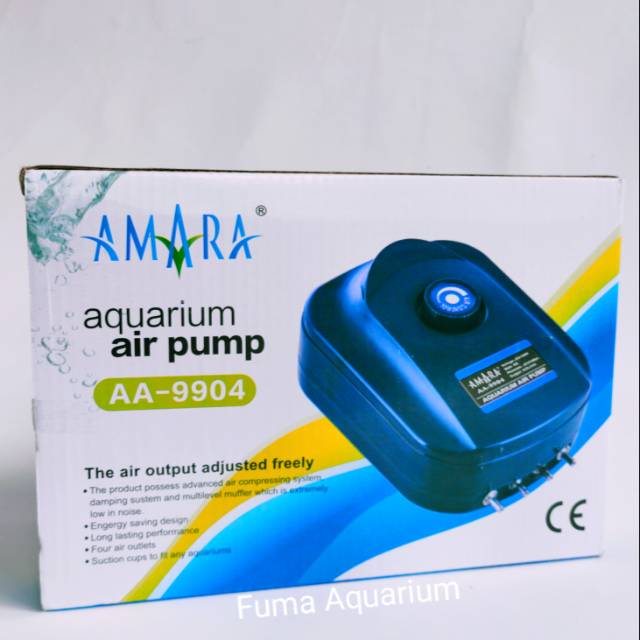 MESIN POMPA AERATOR AIRPUMP 4 Lubang Output AMARA AA- 9904 POMPA GELEMBUNG UDARA OKSIGEN AQUARIUM KOLAM