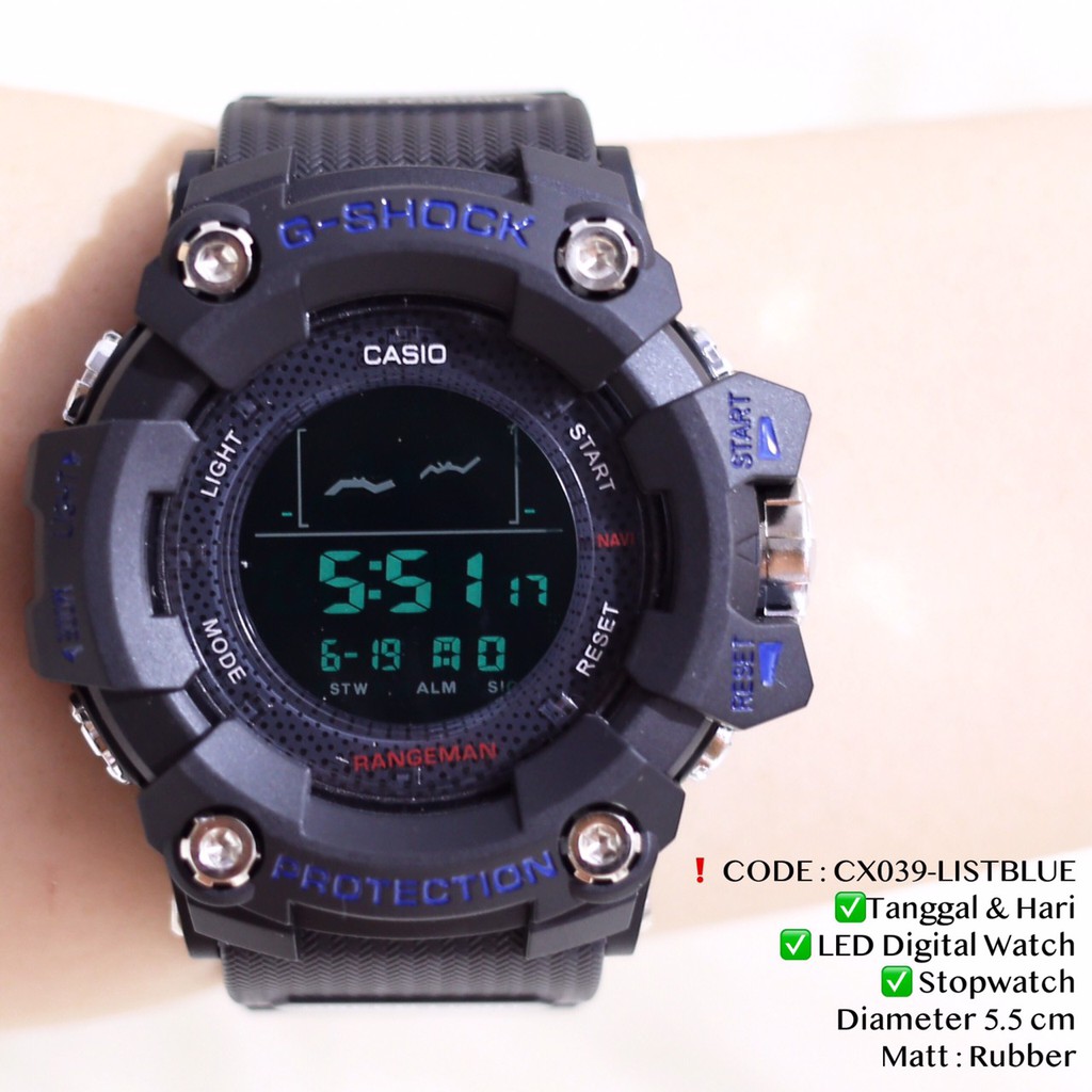 Jam tangan pria wanita CASIO DIGITAL GSHOCK limited stock new model anti air CX039