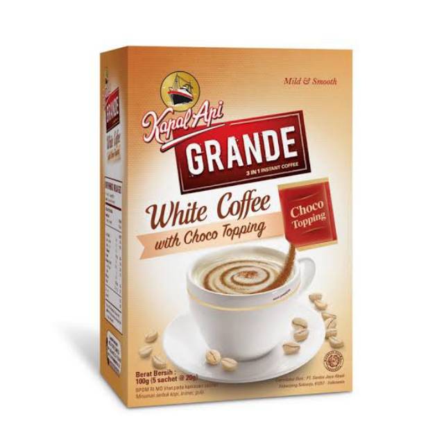 

Kapal Api Grande White Coffee 5 x 20gr