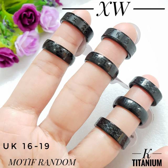 Cincin titanium hitam RGI21