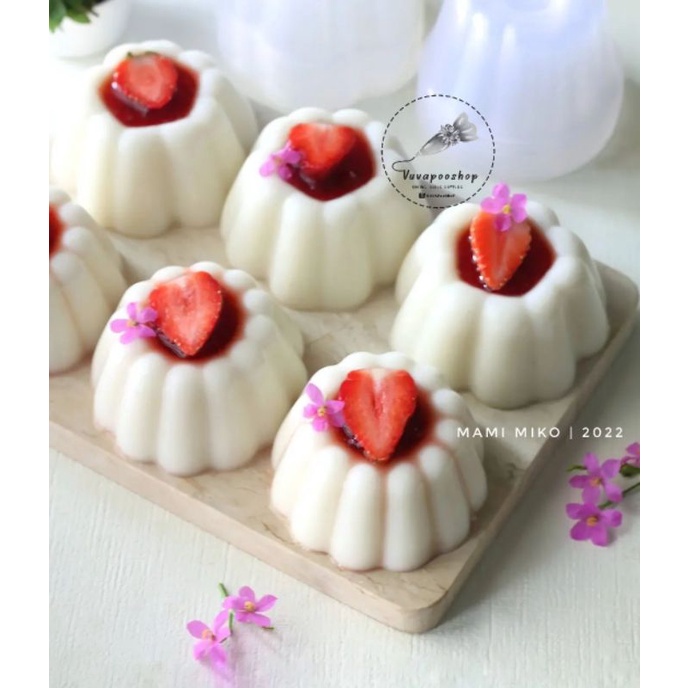 Cup Jelly Bulat isi 12pcs / Cetakan Puding Agar Bulat Cekung / Cetakan Pudding Plastik