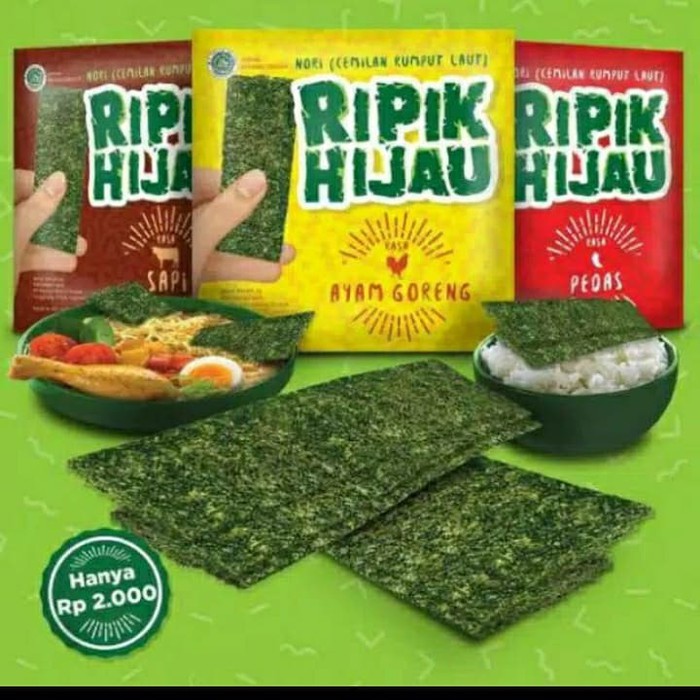 

Ripik Hijau Rumput Laut