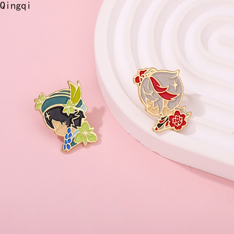 Bros Pin Enamel Desain Kartun Kaedehara Kazuha Untuk Hadiah Anak