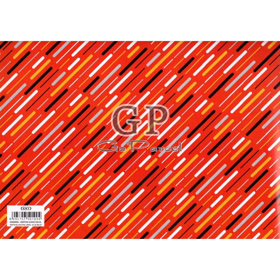 ( 5 Lembar ) KERTAS KADO KIKY VERTICAL ZIG ZAG DOTTED LINES - GIFT WRAPPING PAPER ZIGZAG GARIS SALUR DEWASA VINTAGE CLASSIC BLUE WHITE PURPLE RED